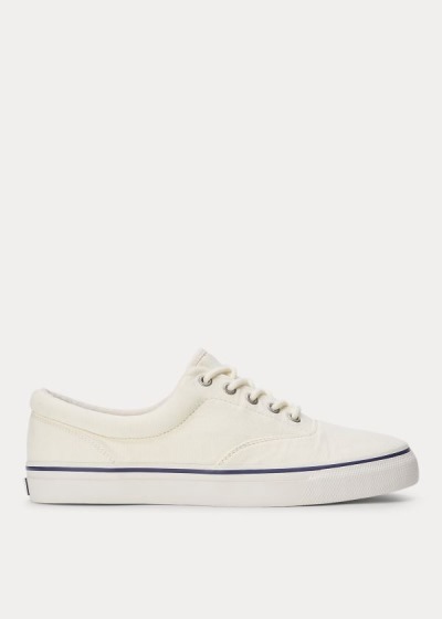 Zapatillas Polo Ralph Lauren Hombre Creme - Harpoon Canvas - WYCKA4086